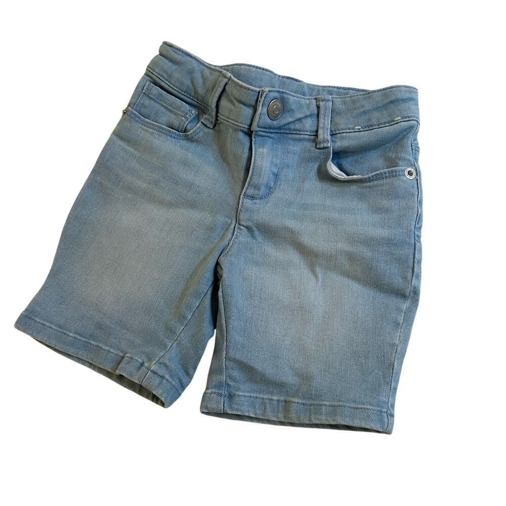 Gymboree Jean Shorts sz 4 adjustable waist tabs denim shorts Bermuda shorts